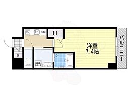 リベラ千林大宮 1Kの間取図画像