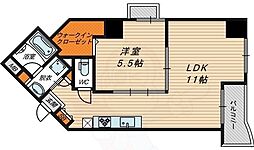 unison 1LDKの間取図画像