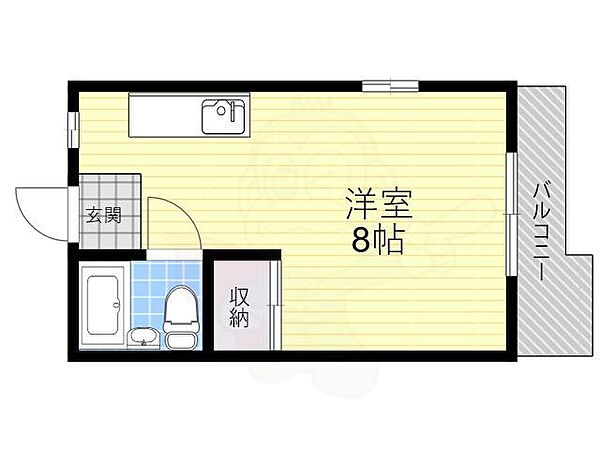 メゾンデュソレイル ｜大阪府大阪市旭区高殿４丁目(賃貸マンション1R・4階・17.00㎡)の写真 その2