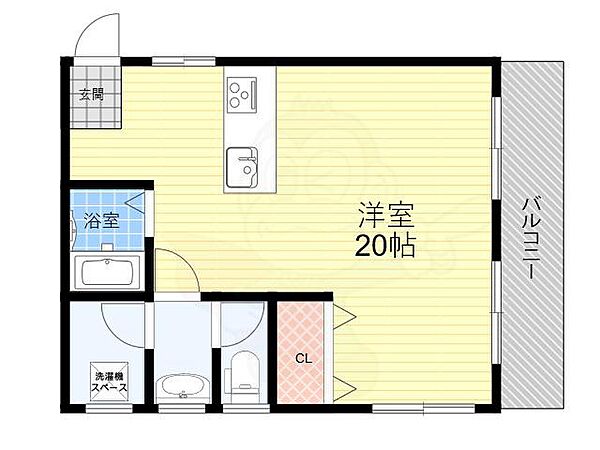 大阪府豊中市小曽根２丁目(賃貸マンション1R・3階・40.00㎡)の写真 その2