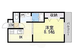 アンプルールクラージュ コリーヌシャン1  ｜ 大阪府豊中市宮山町４丁目（賃貸アパート1DK・1階・32.80㎡） その2