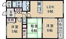 サクセスパレス桜塚 3階/-