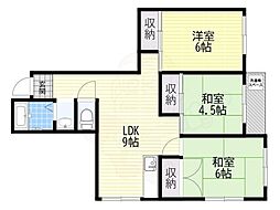 メゾン・フジイ 3LDKの間取図画像