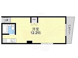 曽根共栄ビル ワンルームの間取図画像