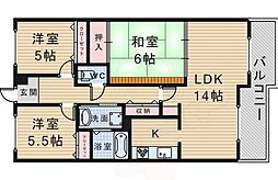 アコール隆豊 3LDKの間取図画像