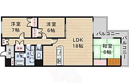 グレインヂ泉丘 3LDKの間取図画像