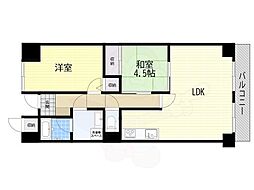 フローイント・上長 2LDKの間取図画像