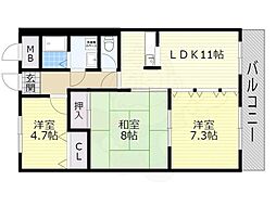 阪急宝塚本線 服部天神駅 徒歩15分 8階/-