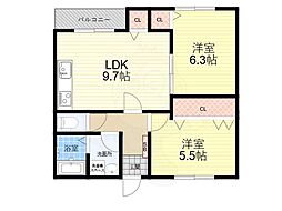 クレセル利倉東2 1階/-