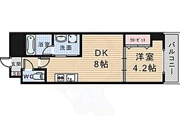 アーバネックストヨナカ 1DKの間取図画像