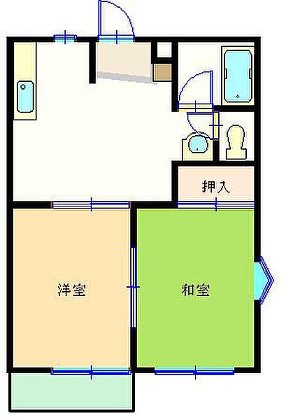 グランエイルＭ 201｜神奈川県相模原市中央区淵野辺４丁目(賃貸アパート2DK・2階・39.74㎡)の写真 その2