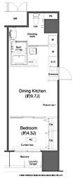 グランハイツ高田馬場 1DKの間取図画像