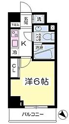アジールコート荻窪 1Kの間取図画像