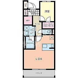 ヴィオラ 1LDKの間取図画像