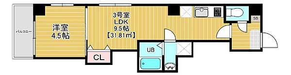 ベルテ千葉中央 503｜千葉県千葉市中央区中央2丁目(賃貸マンション1LDK・5階・31.81㎡)の写真 その2