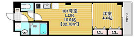 THE CENTRAL HONCHIBA 102 ｜ 千葉県千葉市中央区長洲2丁目（賃貸マンション1LDK・1階・32.70㎡） その1