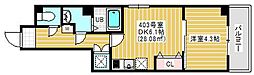 ArcBliss 1DKの間取図画像