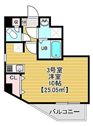 ミライズ南千住 1Kの間取図画像