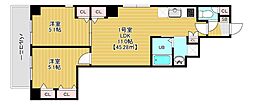 FOUR SIDE さくら公園前 2LDKの間取図画像