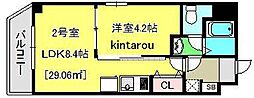 エクセレントコート千葉新宿 1DKの間取図画像