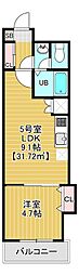 Charmant Maison 1LDKの間取図画像