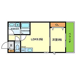 間取図画像 1LDK