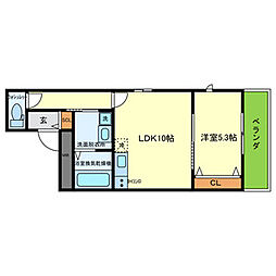 間取図画像 1LDK