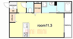 間取図画像 ワンルーム