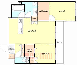 間取図画像 2LDK
