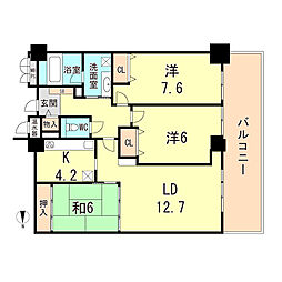 ラピタス31西宮 3LDKの間取図画像