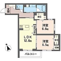 ラグレース ソルス 103 ｜ 埼玉県川越市六軒町１丁目（賃貸マンション2LDK・1階・67.88㎡） その2