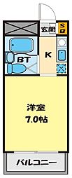 エルドラド文 1Kの間取図画像
