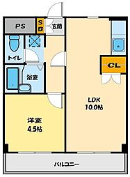 エルドラド文 1LDKの間取図画像
