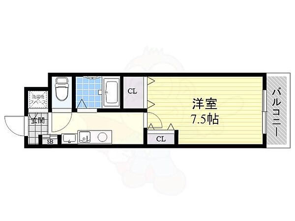 メゾン・プレジール ｜兵庫県尼崎市東園田町９丁目(賃貸マンション1K・3階・26.23㎡)の写真 その2