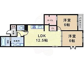 クレスティア東園田  ｜ 兵庫県尼崎市東園田町３丁目（賃貸アパート2LDK・2階・58.80㎡） その2