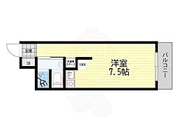 サンシャイン東園田 1Kの間取図画像