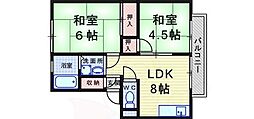 ナガサワハイツ A棟 B棟 2階
