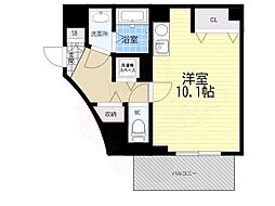 ウエストタカギ2 ワンルームの間取図画像