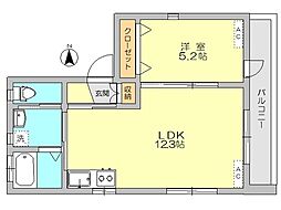アネックス中野オクト5 1LDKの間取図画像