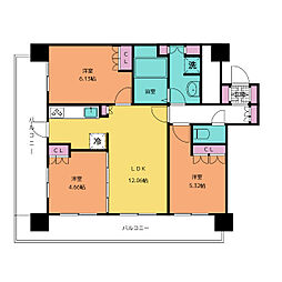 間取図画像 3LDK