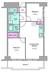 間取図画像 2LDK