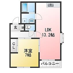 間取図画像 1LDK