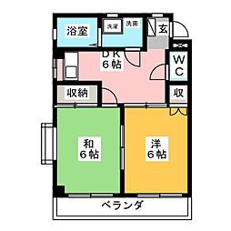 間取図画像 2DK