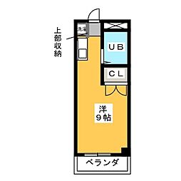 メゾン大洋パート2 ワンルームの間取図画像