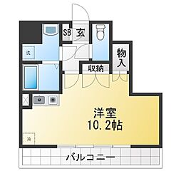 SK-COURT5 ワンルームの間取図画像