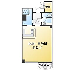 パラダイスヴィラ ワンルームの間取図画像