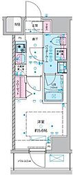 GENOVIA西川口III 1Kの間取図画像