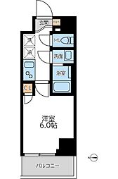 オーキッドレジデンス西川口 1Kの間取図画像