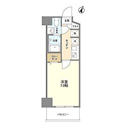 アルファコート西川口26 1Kの間取図画像