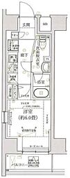 MIND川口 1Kの間取図画像